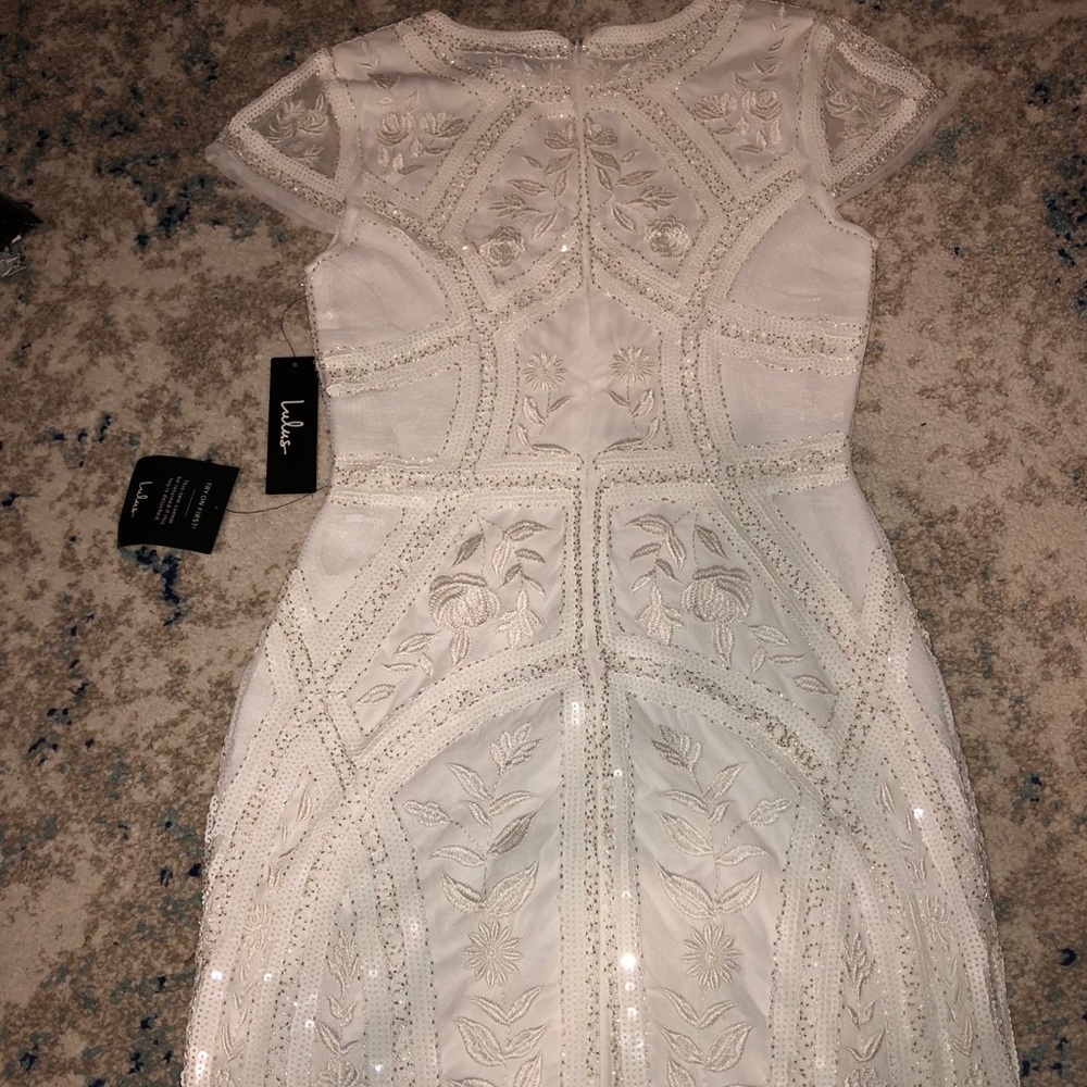 Lulu white cocktail dress